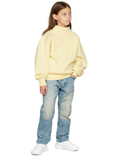 ESSENTIALS Kids Yellow Mock Neck Sweatshirt