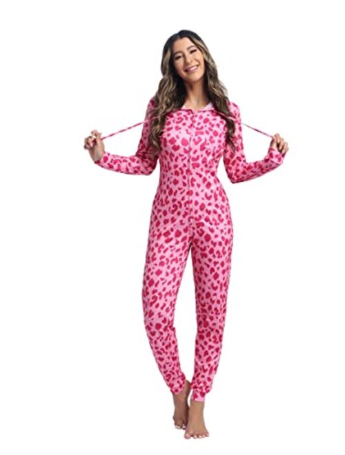 Zhitunemi Adult Onesies Pajamas For Women Christmas Pajamas For Family Christmas Pjs Matching Sets Funny Hoodie Jumpsuit