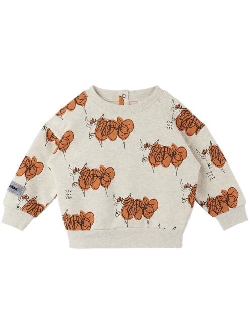 WYNKEN Baby Beige Yak Yak Yak Sweatshirt