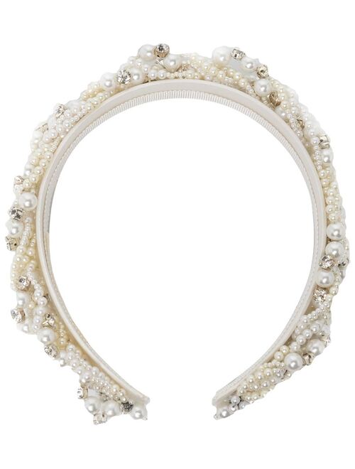 Jennifer Behr Guilianna crystal pearl headband