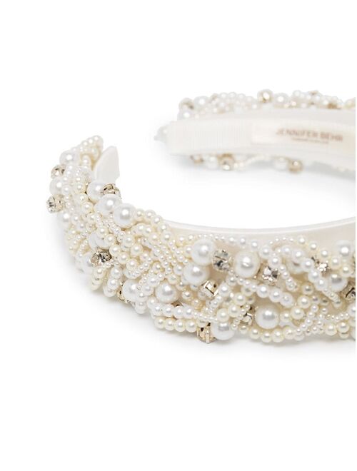 Jennifer Behr Guilianna crystal pearl headband