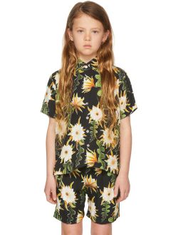 ENDLESS JOY SSENSE Exclusive Kids Black Epiphyllum Short Sleeve Shirt