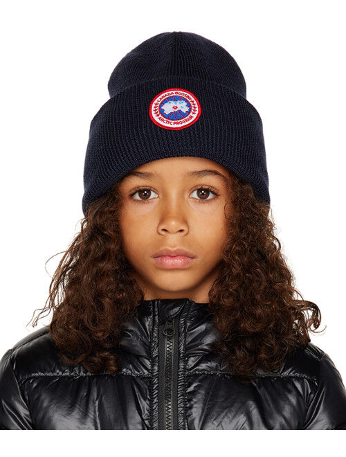 CANADA GOOSE KIDS Kids Navy Arctic Disc Beanie