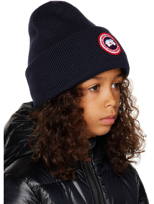 CANADA GOOSE KIDS Kids Navy Arctic Disc Beanie