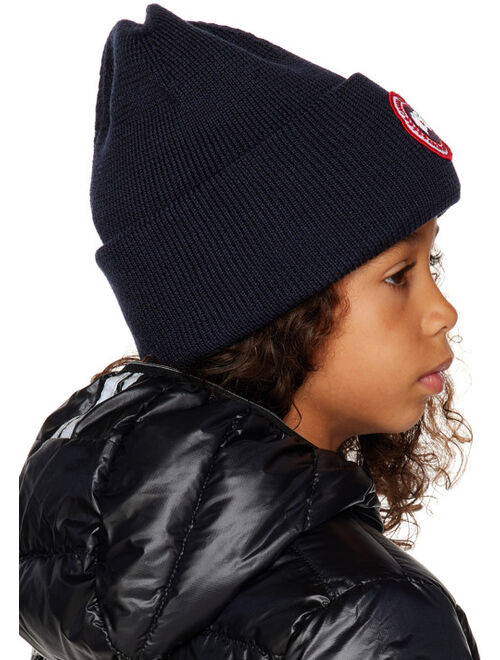 CANADA GOOSE KIDS Kids Navy Arctic Disc Beanie