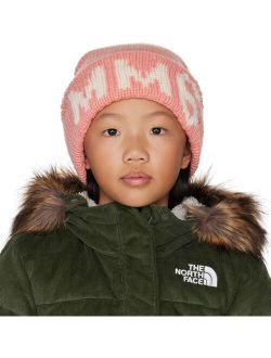 Kids Pink Logo Beanie