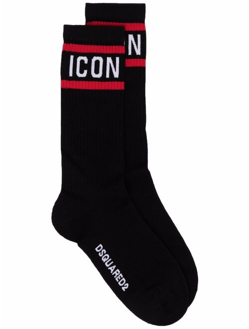 Dsquared2 intarsia-knit socks