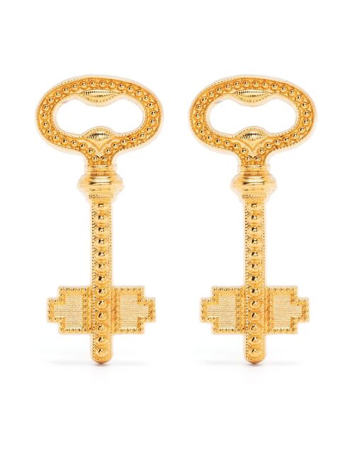 Natia X Lako Key brass earrings