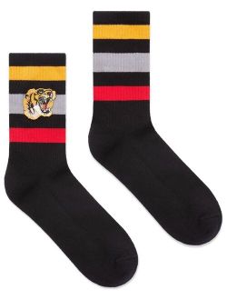 Tiger-motif ankle socks