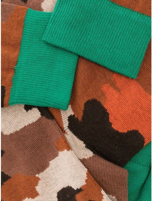 Altea camouflage-pattern knit socks