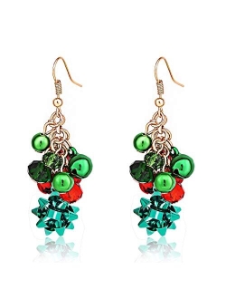 XOCARTIGE Christmas Earring Set Jingle Bell Drop Dangle Earrings Holiday Party Gift for Women Girls