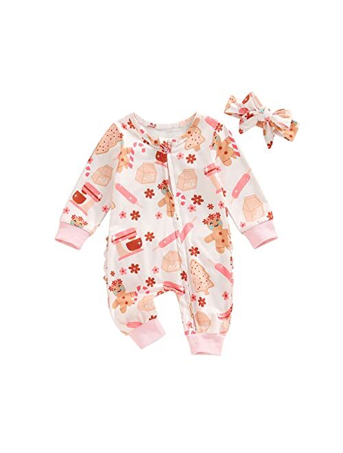 Amiblvowa My First Christmas Infant Baby Girl Boy One Piece Outfit Long Sleeve Hooded Romper Jumpsuit Overall Clothes