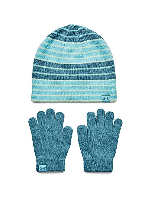 Under Armour Girls' Beanie Glove Combo