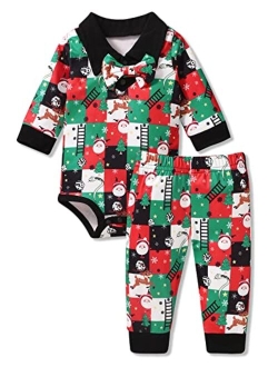 Fioukiay Toddler Newborn Baby Boy Christmas Ugly Sweatshirt Clothes-Outfits-Clothing for Xmax