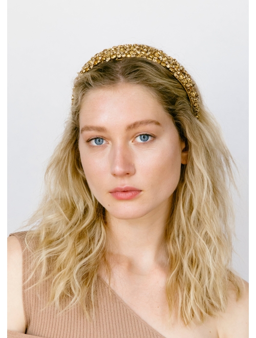 Jennifer Behr Earla crystal-embellished headband