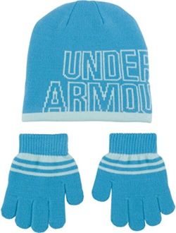 Girls' Little Knit Beanie and Glove Combo