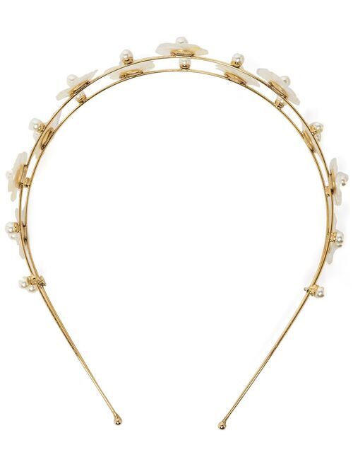 Jennifer Behr Zinnia mother-of-pearl flower headband