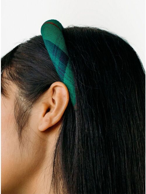 Jennifer Behr Rowan check-pattern headband