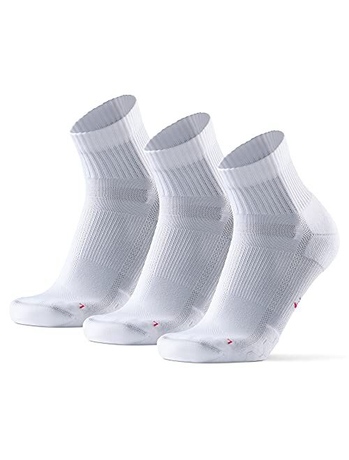 DANISH ENDURANCE 3 Pack Running Socks for Long Distances, Quarter, Men & Women