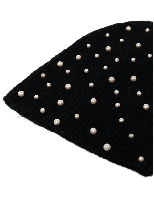 Jennifer Behr Coco pearl-embellished beanie