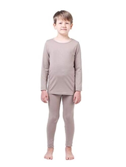 Better4Babies Modal Cotton Thermal Long Underwear Set Breathing Base Layer Long John Pajama for Boy Girl Toddler