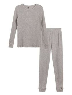 Only Boys Thermal Underwear Set 2 Piece Waffle Knit Top and Long Johns (2T-16)