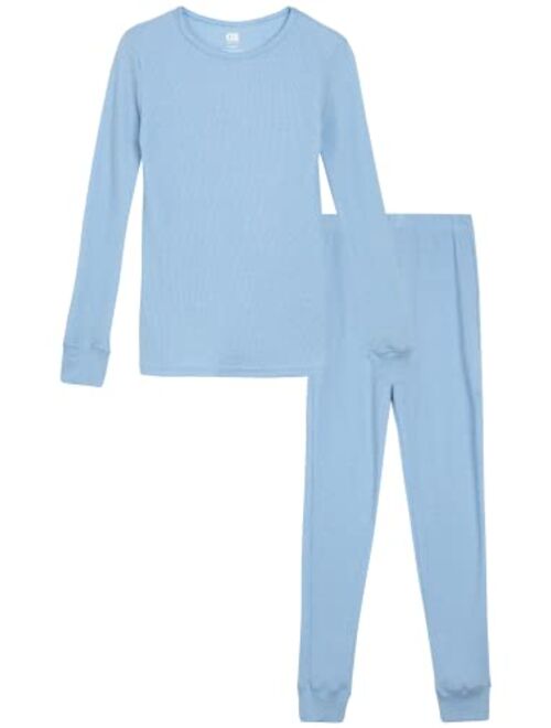 Only Boys Thermal Underwear Set 2 Piece Waffle Knit Top and Long Johns (2T-16)