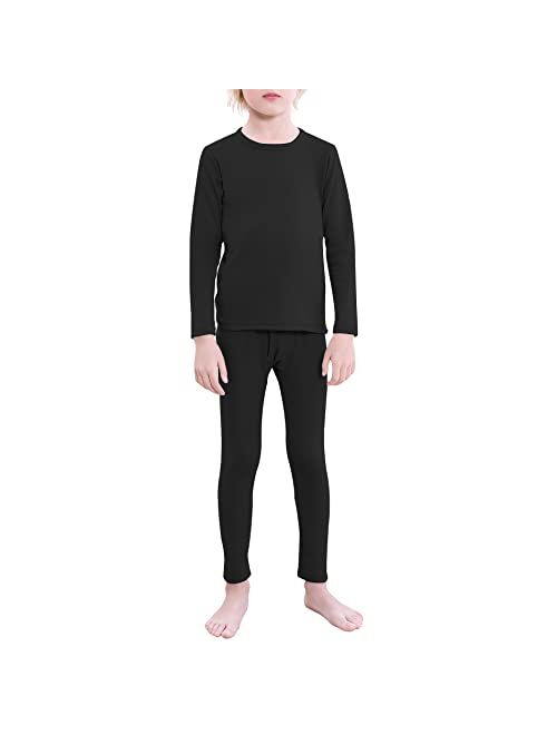 American Trends Boys Thermal Underwear Set Long Johns for Boys Fleece Lined Kids Long Underwear Winter Cothes