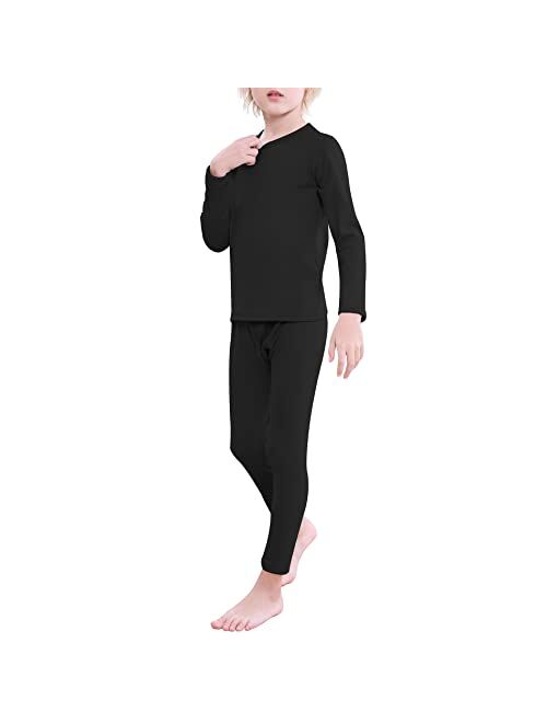 American Trends Boys Thermal Underwear Set Long Johns for Boys Fleece Lined Kids Long Underwear Winter Cothes