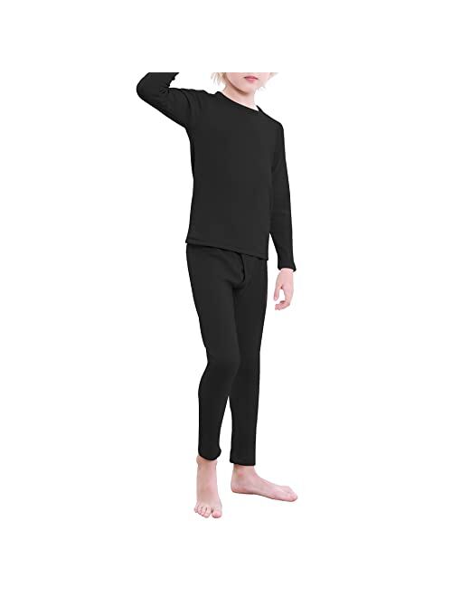 American Trends Boys Thermal Underwear Set Long Johns for Boys Fleece Lined Kids Long Underwear Winter Cothes