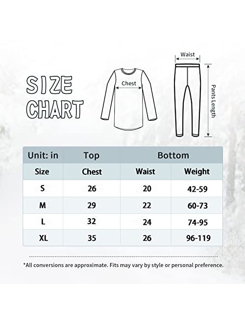 American Trends Boys Thermal Underwear Set Long Johns for Boys Fleece Lined Kids Long Underwear Winter Cothes