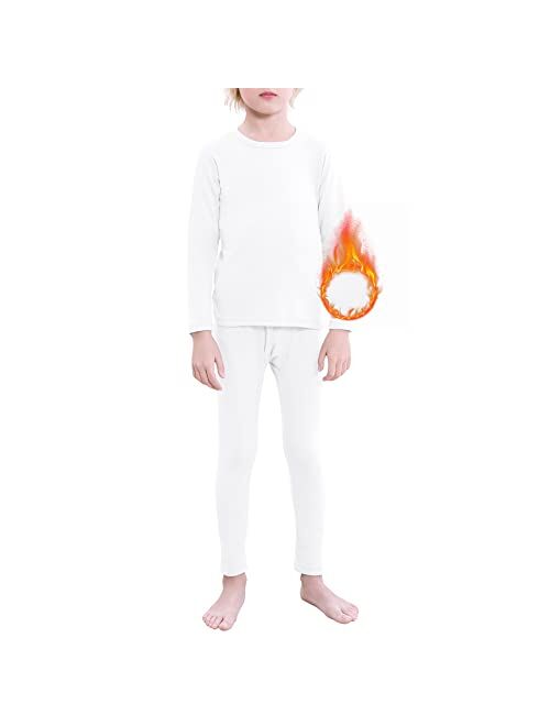 American Trends Boys Thermal Underwear Set Long Johns for Boys Fleece Lined Kids Long Underwear Winter Cothes