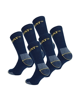 6 Pairs Men's Work Socks - Accident Prevention, Reinforced Weft - Cotton