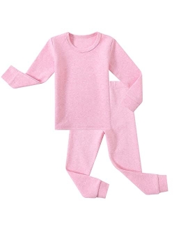 Jwwn Toddler Little Boys Girls Pajamas Set 2PCS Thermal Underwear Kids Pjs Sleepwear