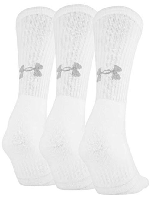 Under Armour Adult Training Cotton Crew Socks, Multipairs