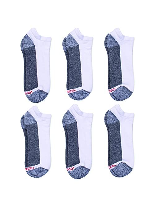 Hanes mens Max Cushion Low Cut Socks, 6-pair Pack