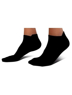 SB SOX Crucial Compression Ankle Compression Running Socks for Men & Women - Low Cut Athletic Socks (2 Pairs)