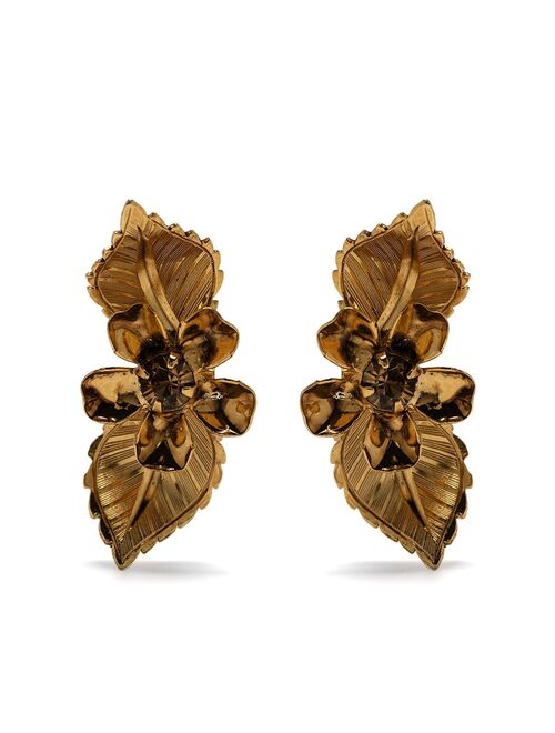 Jennifer Behr Willa floral-detail stud earrings