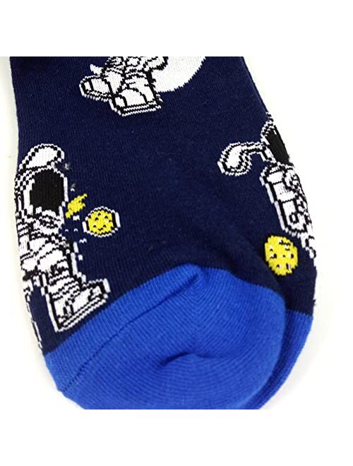 Mens Funny Pattern Dress Socks - HSELL Crazy Design Cotton Socks Novelty Gifts for Men