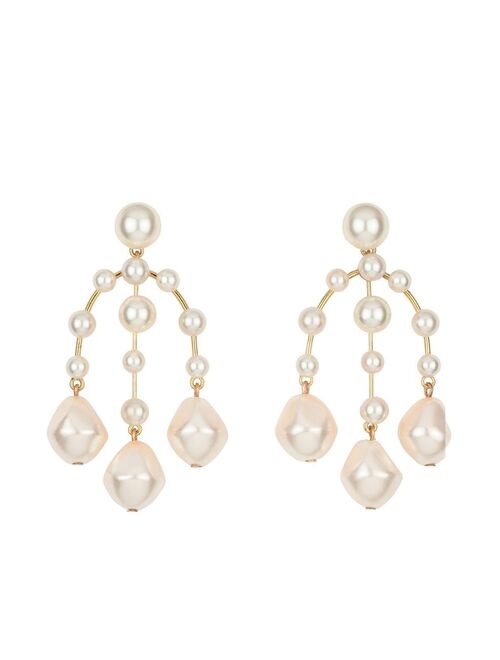 Jennifer Behr Dara pearl chandelier earrings