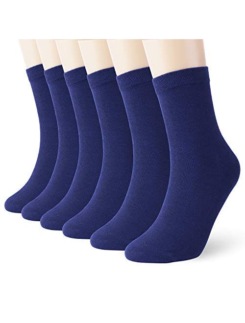 K-LORRA Women Men Casual Cotton Socks Black White Grey