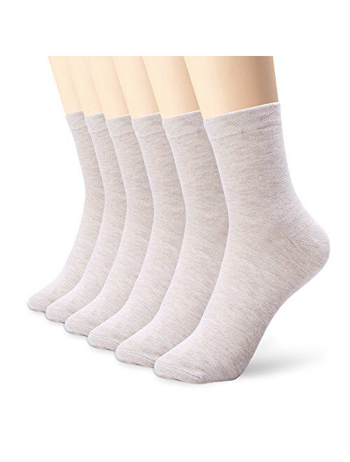 K-LORRA Women Men Casual Cotton Socks Black White Grey