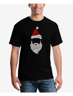 LA POP ART Men's Santa Claus Word Art T-shirt