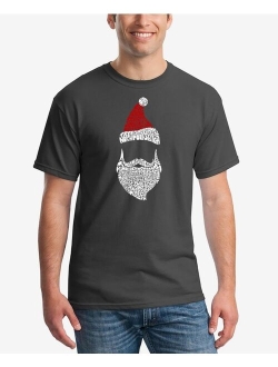 LA POP ART Men's Santa Claus Word Art T-shirt