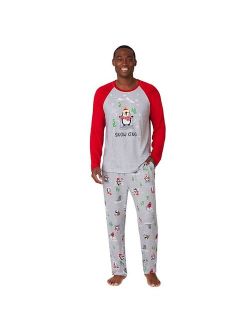 Men's Jammies For Your Families Penguin & Friends Pajama Set by Cuddl Duds