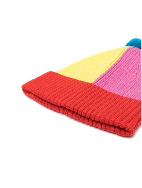 Stella McCartney Kids colour-block knit beanie