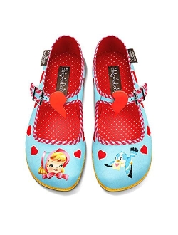 Hot Chocolate Design Chocolaticas Vintage Canvas Women's Mary Jane Flat Shoes