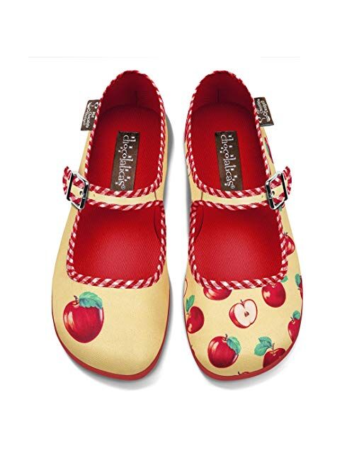 Hot Chocolate Design Chocolaticas Vintage Canvas Women's Mary Jane Flat Shoes