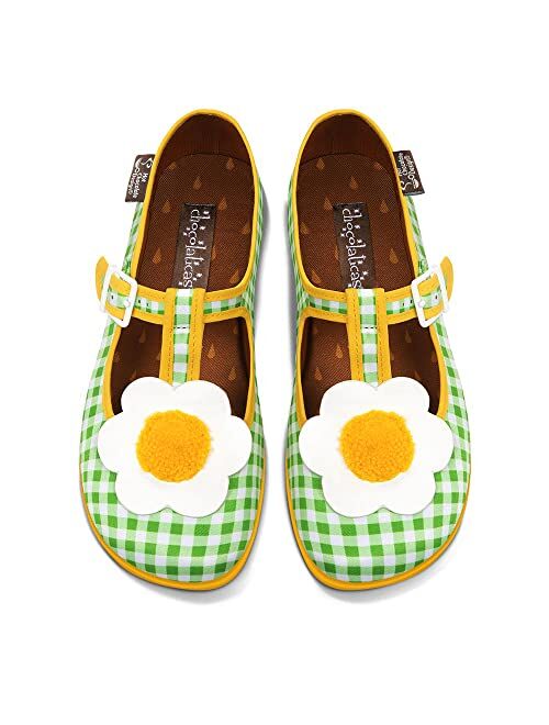 Hot Chocolate Design Chocolaticas Vintage Canvas Women's Mary Jane Flat Shoes