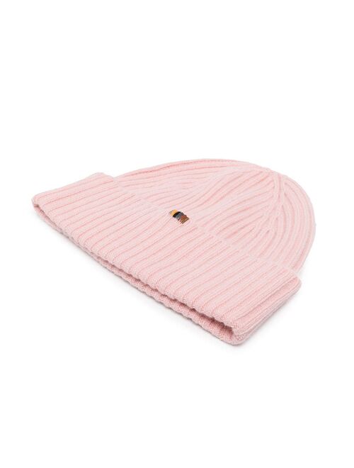 extreme cashmere chunky ribbed-knit beanie